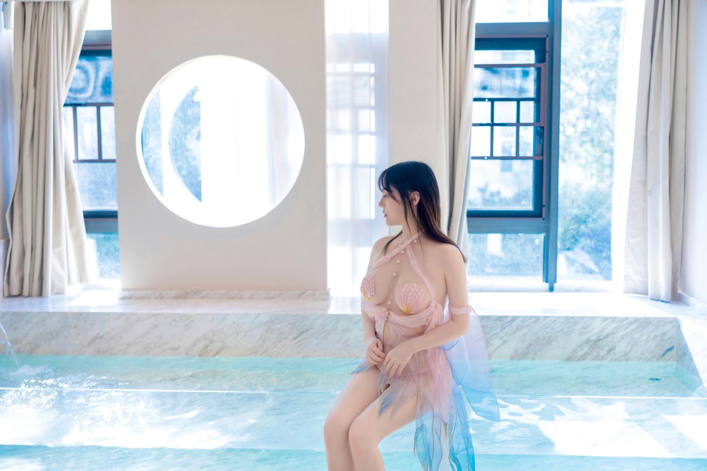 豆瓣酱 NO.001 内购无水印 NO.7650 贝壳泳衣